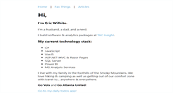 Desktop Screenshot of ericwilhite.com